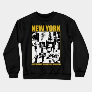 new yorker grunge Crewneck Sweatshirt